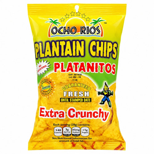 Ocho Rios Plantain Chips | Extra Crunchy Tropical Snack
