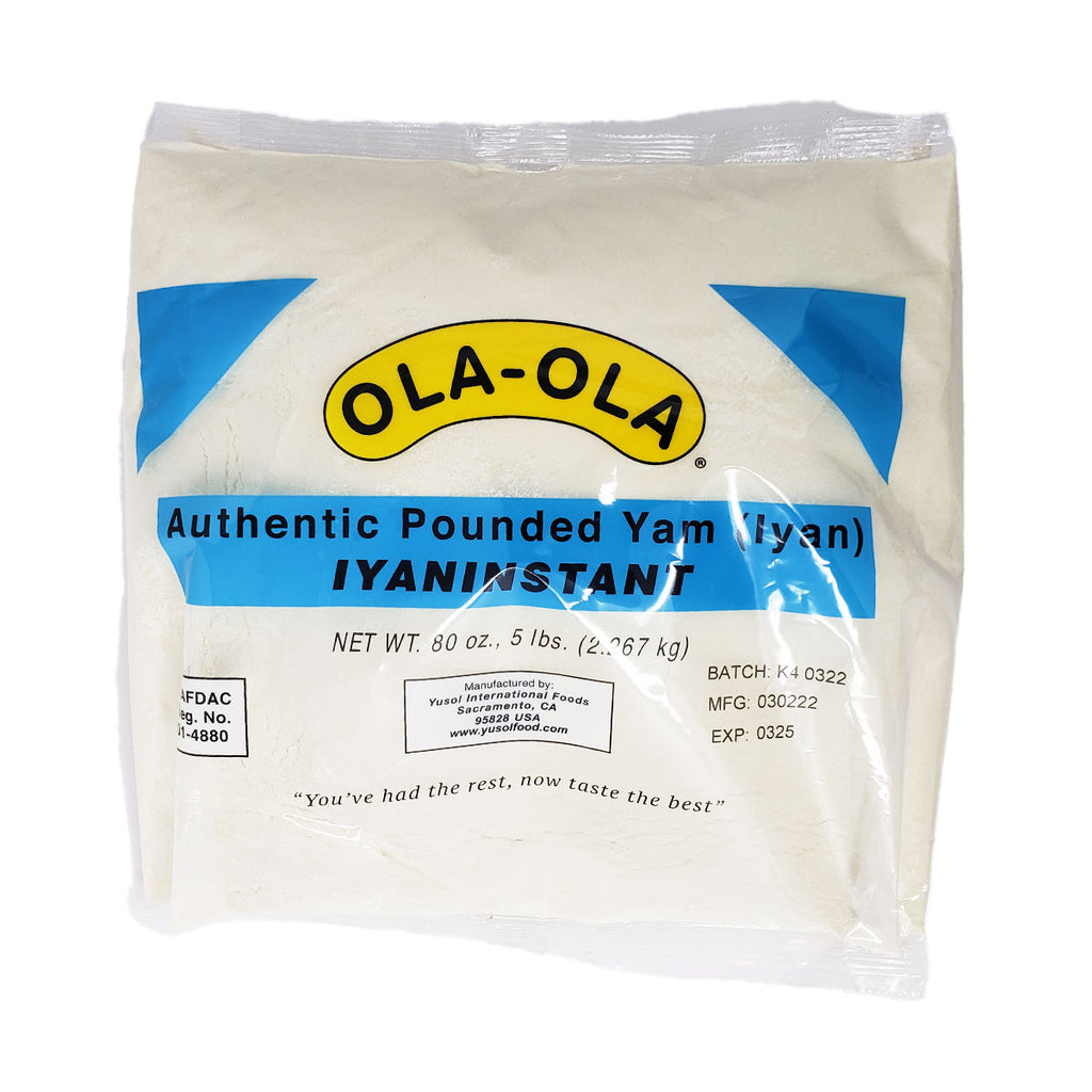 Ola Ola Authentic Pounded Yam Iyan Instant (5Lbs) - Yado African & Caribbean Market