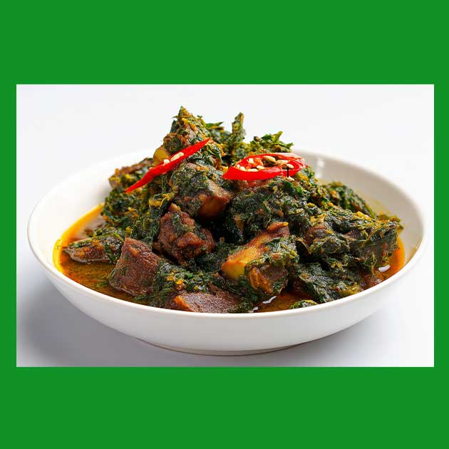 Discover Eru: Cameroon’s Beloved Leafy Green Eru Stew (Okazi Leaves)