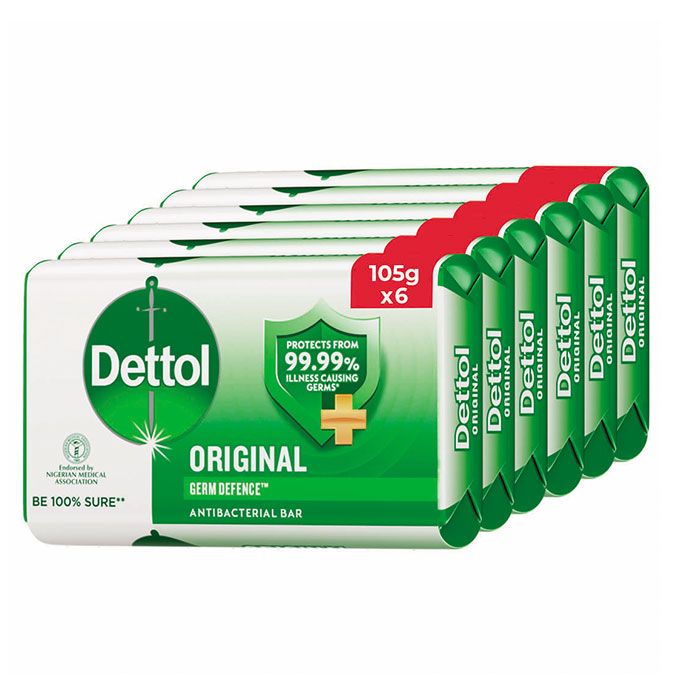 **Dettol Bar Soap Pack of 6