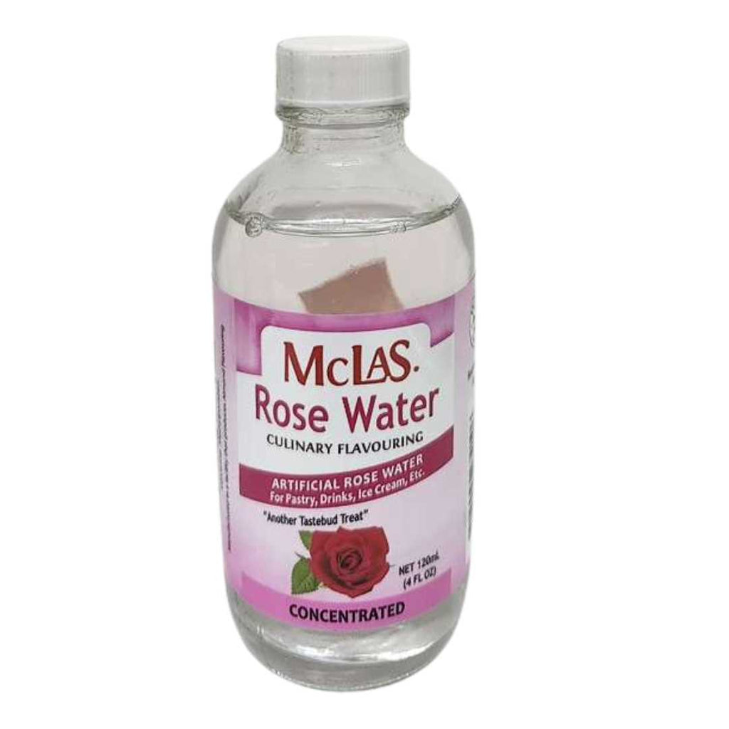 MCLAS Rose Water Culinary Flavouring 4oz – A Fragrant Touch of Tradition for Your Kitchen
