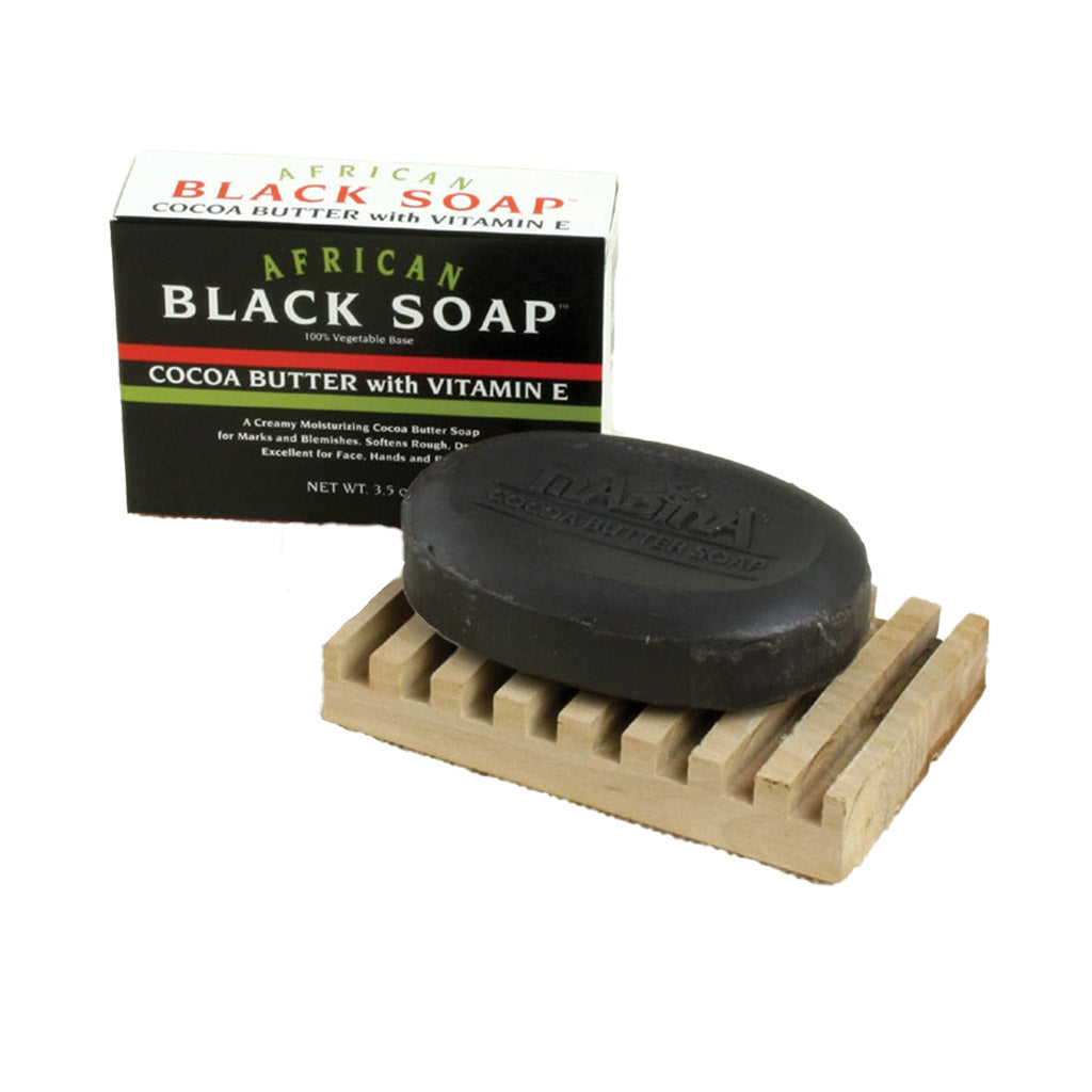 African Cocoa Butter Black Soap – 3½ oz.