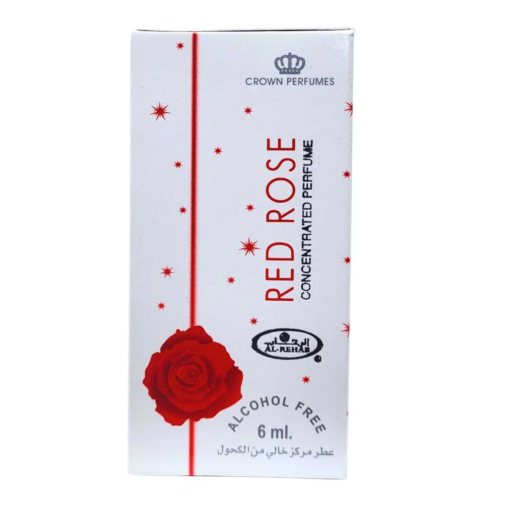 Red Rose Concentrated Oil Perfume (6ml Roll-On by Al-Rehab) – The Essence of Pure Elegance