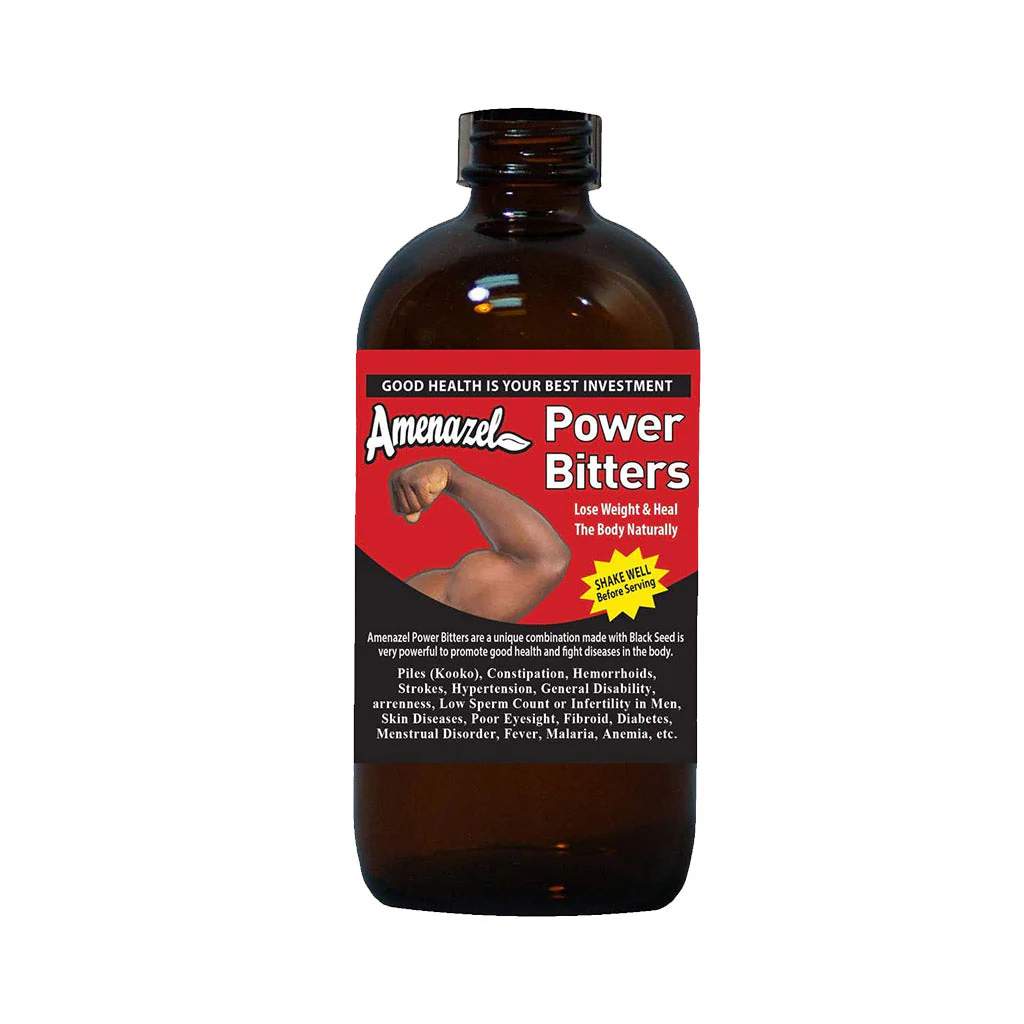 Amenazel Organic Power Bitters, 16 fl oz – A Traditional Herbal Boost for Modern Wellness