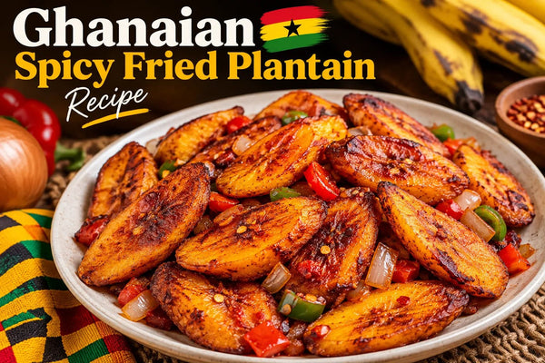 Kelewele, Ghanaian spicy fried ripe plantain cubes