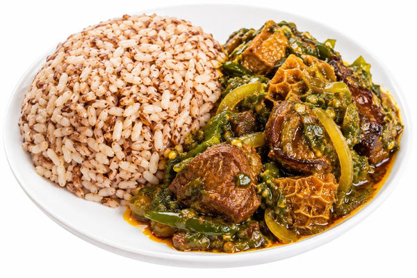Ofada Rice & Ayamase Stew Recipe - Yado African & Caribbean Market