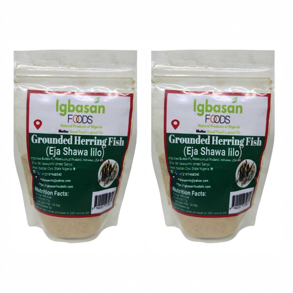 Grounded Herring Fish Eja Shawa Lilo pack of 2 bags