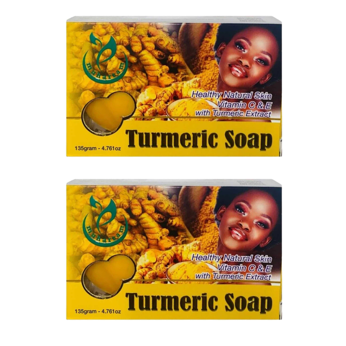 Muharram turmeric soap pack of 2 bars