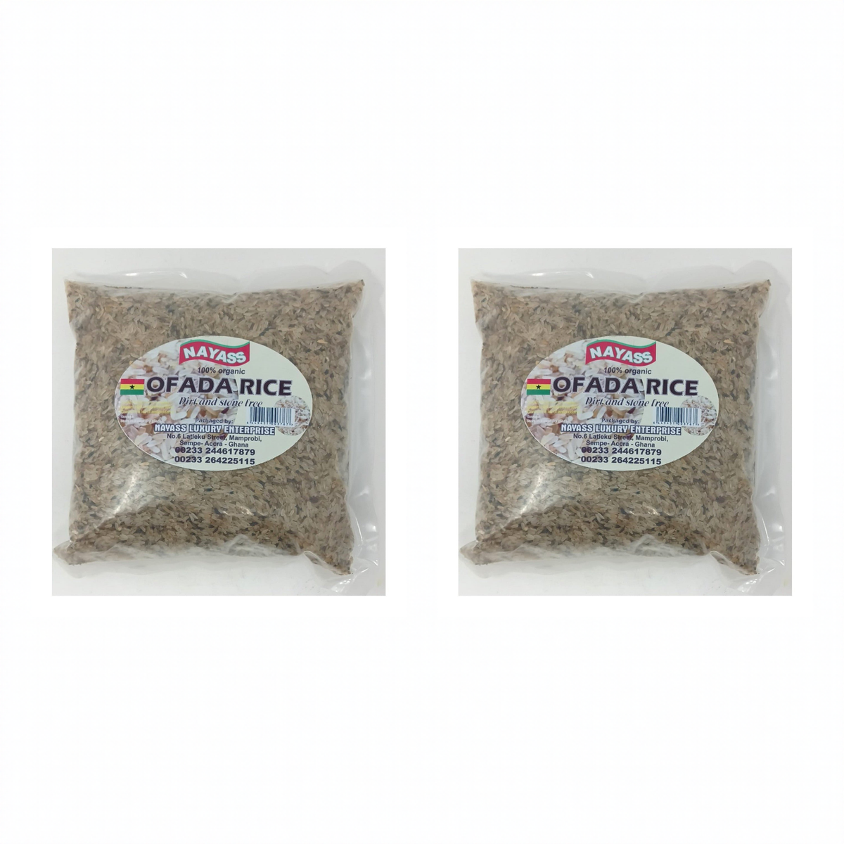 Nayass Ofada Rice 4.875 lb pack of 2 bags