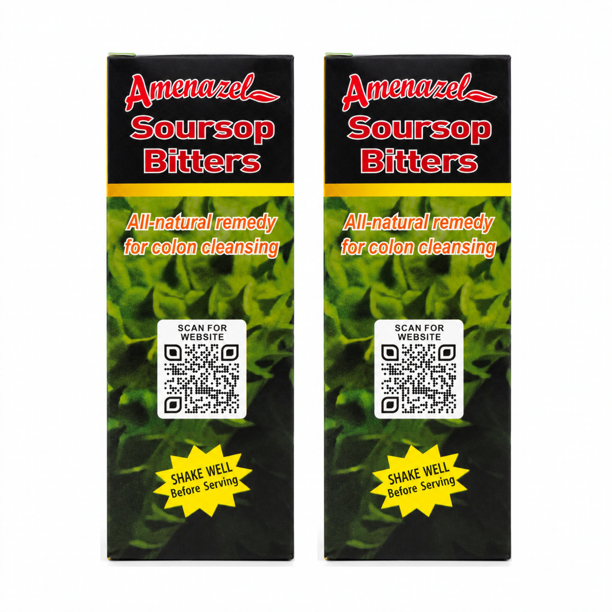 Amenazel Soursop Bitters 16oz pack of 2 bottles