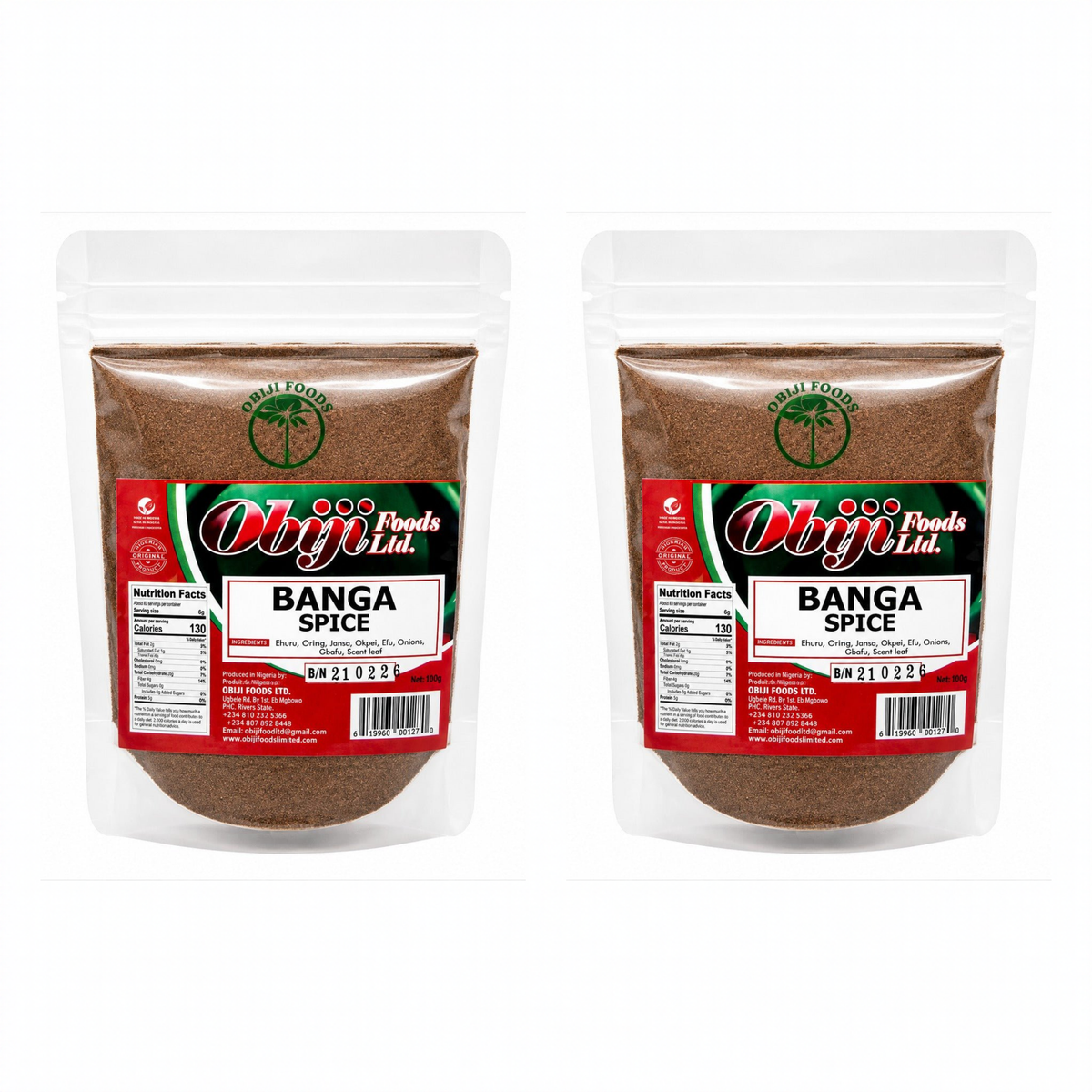 Banga Soup Spice 4oz pack of 2 bags