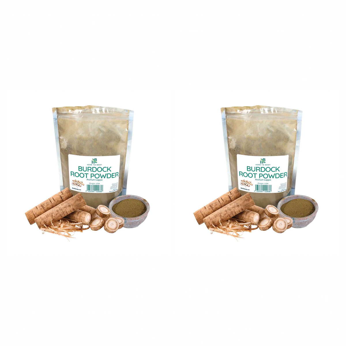 Burdock Root Powder 4 oz pack of 2 bags