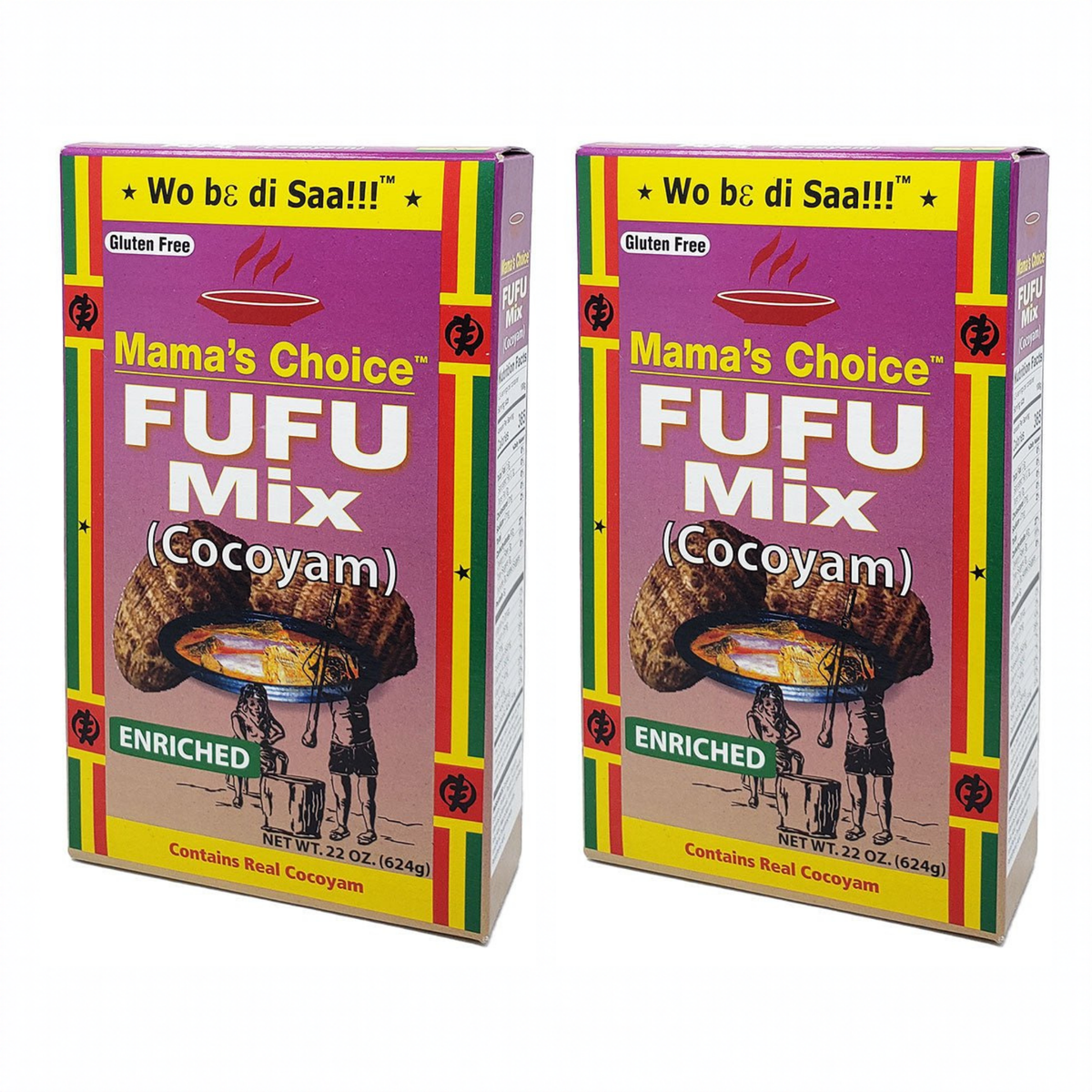 Mama's Choice Cocoyam Fufu pack of 2 boxes