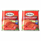 Grace Corned Beef 12 oz pack of 2 cans