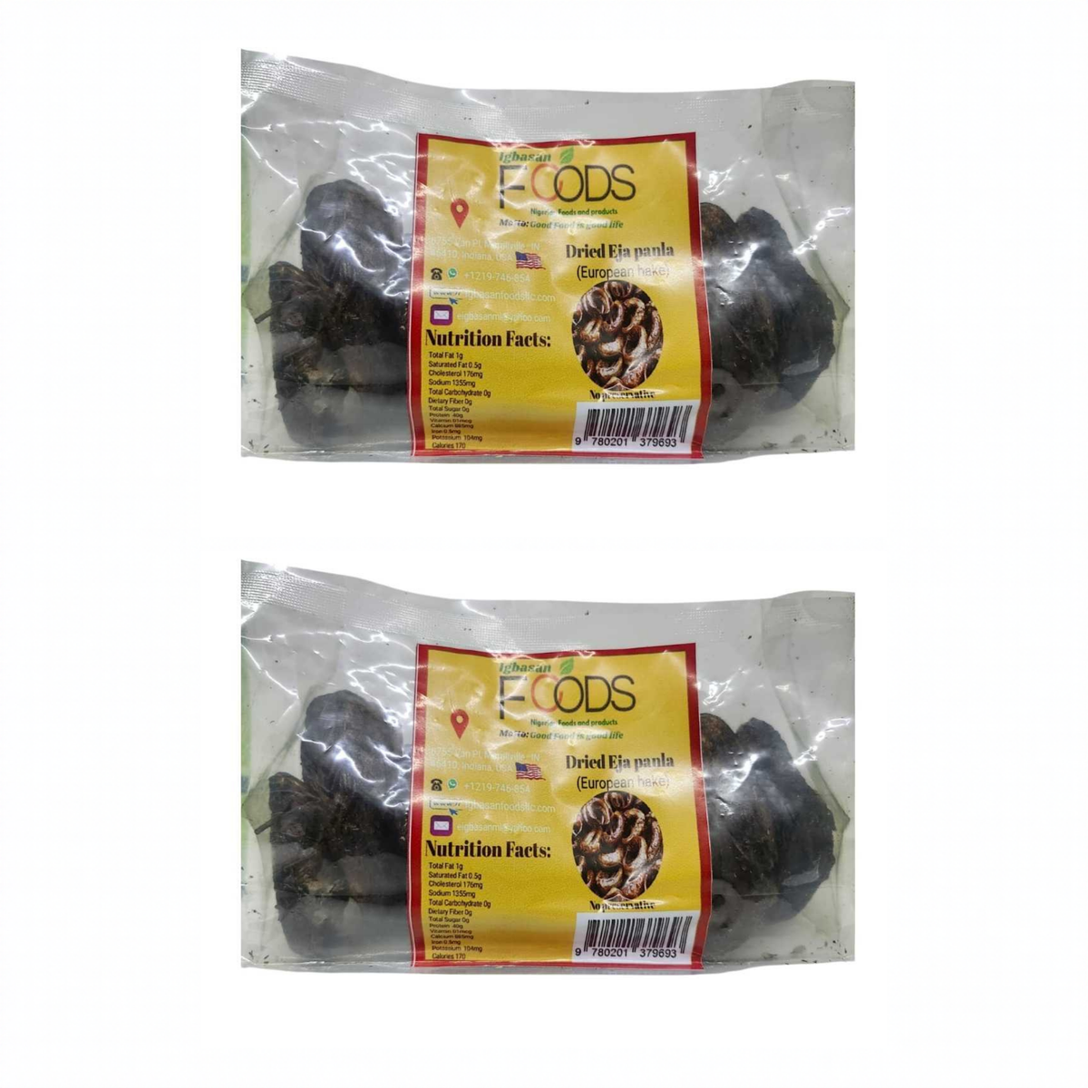 Igbasan Dried Eja Panla pack of 2 bags