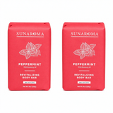 Sunaroma Peppermint Soap pack of 2 bars