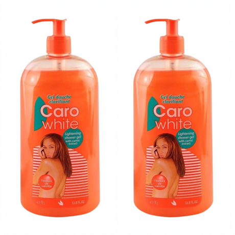 Caro White Body Wash 1000ml pack of 2 bottles