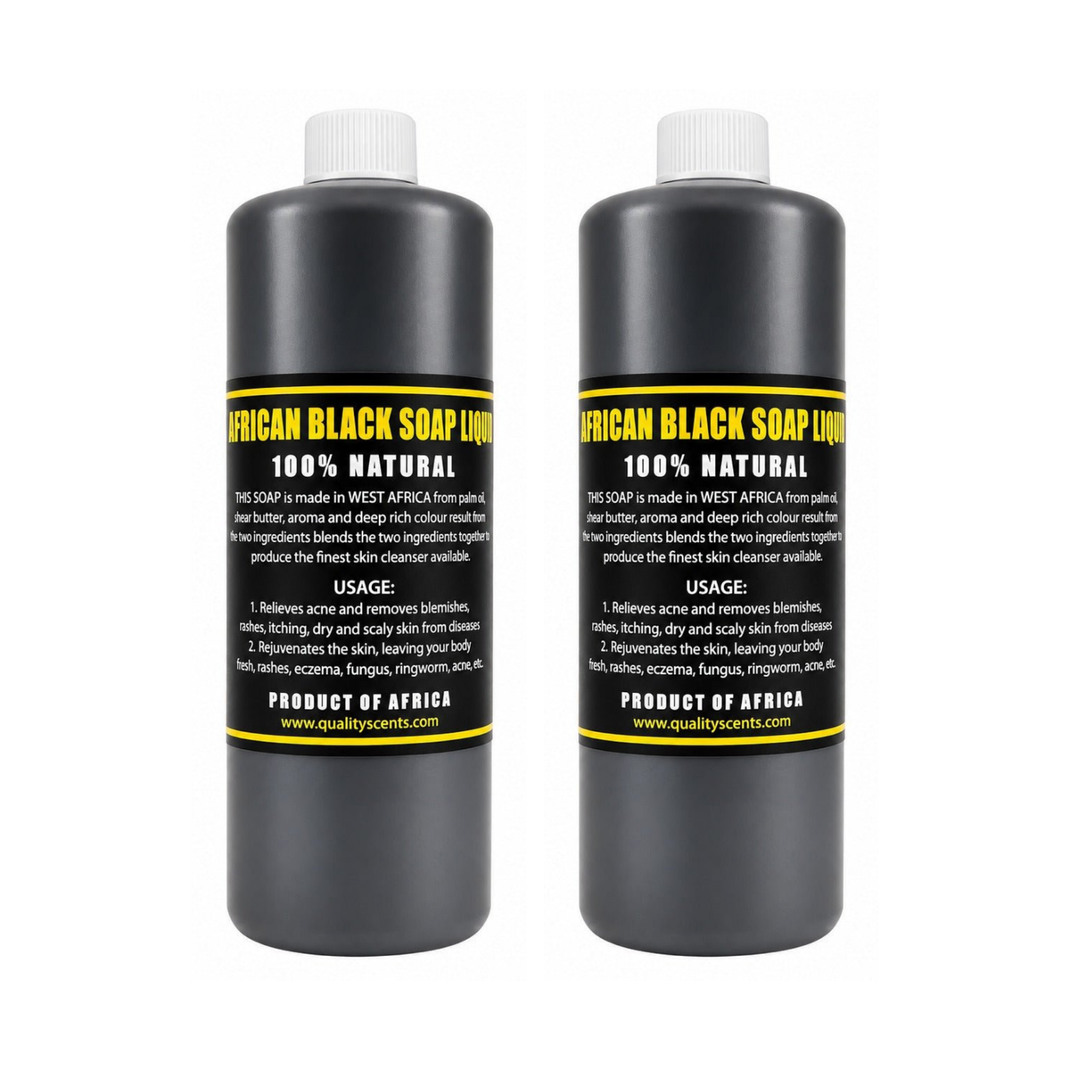 African Black Soap Liquid pack of 2 bottles