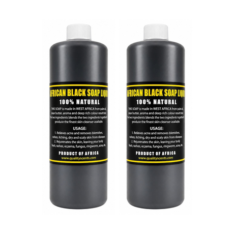 African Black Soap Liquid pack of 2 bottles