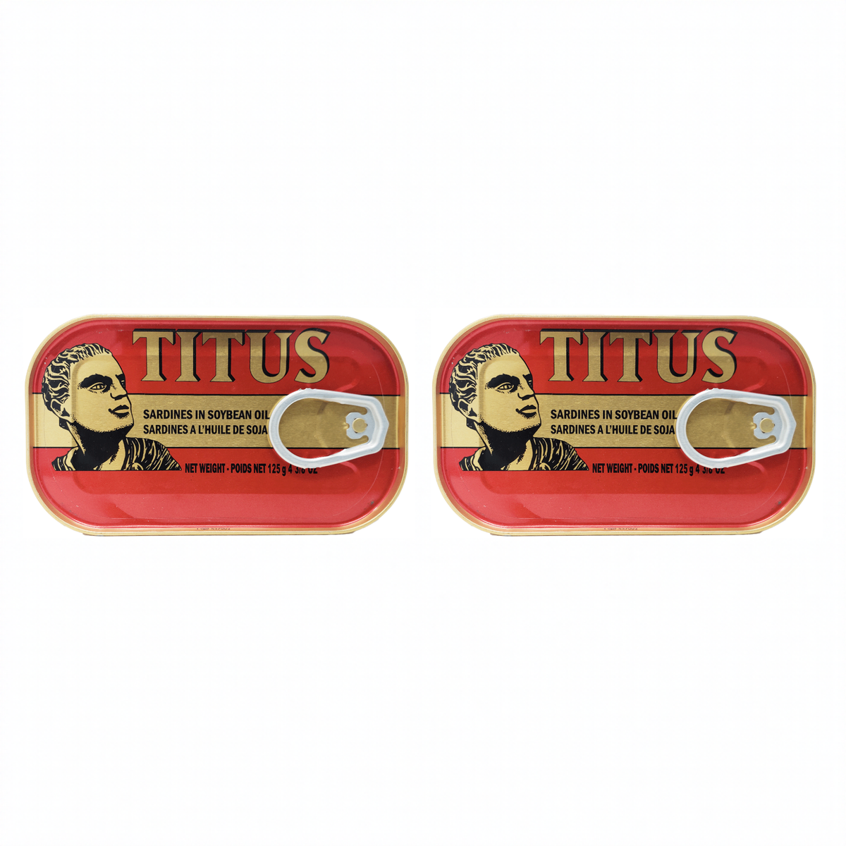 Titus Sardines 125g pack of 2 cans