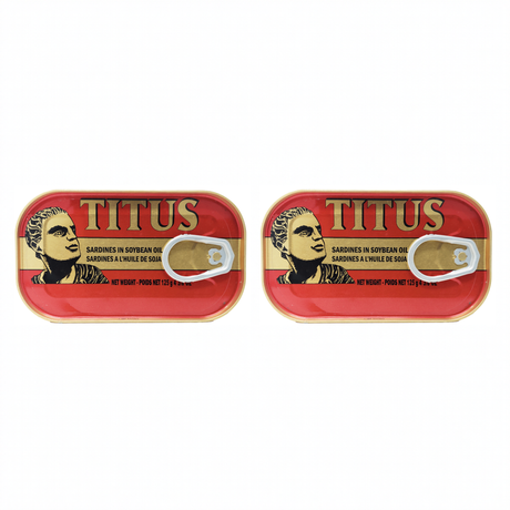 Titus Sardines 125g pack of 2 cans