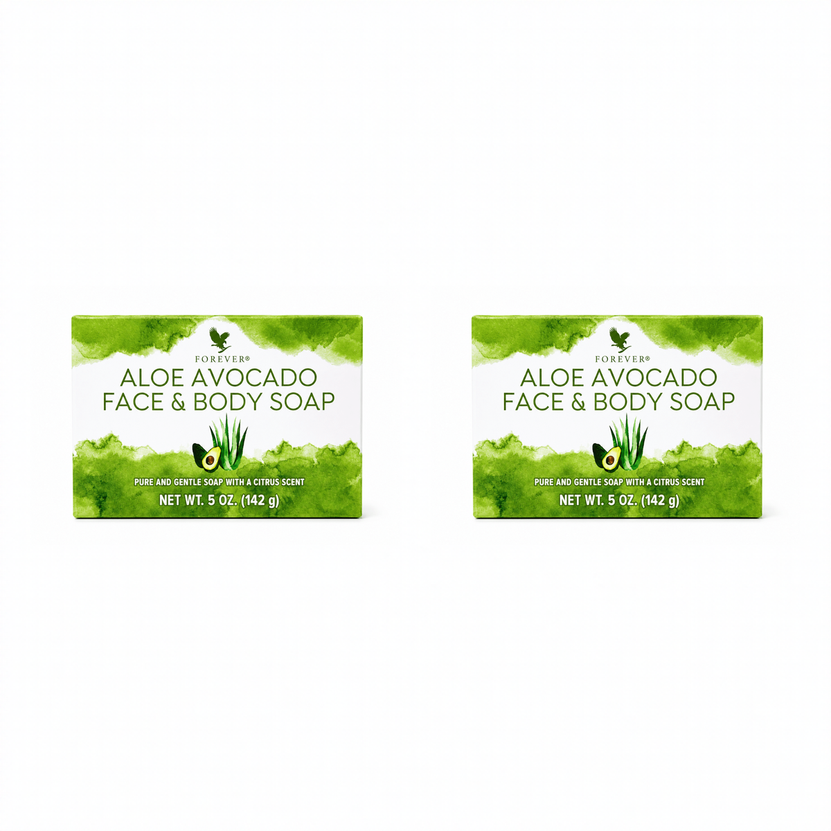 Aloe Avocado Face and Body Soap pack of 2 bars