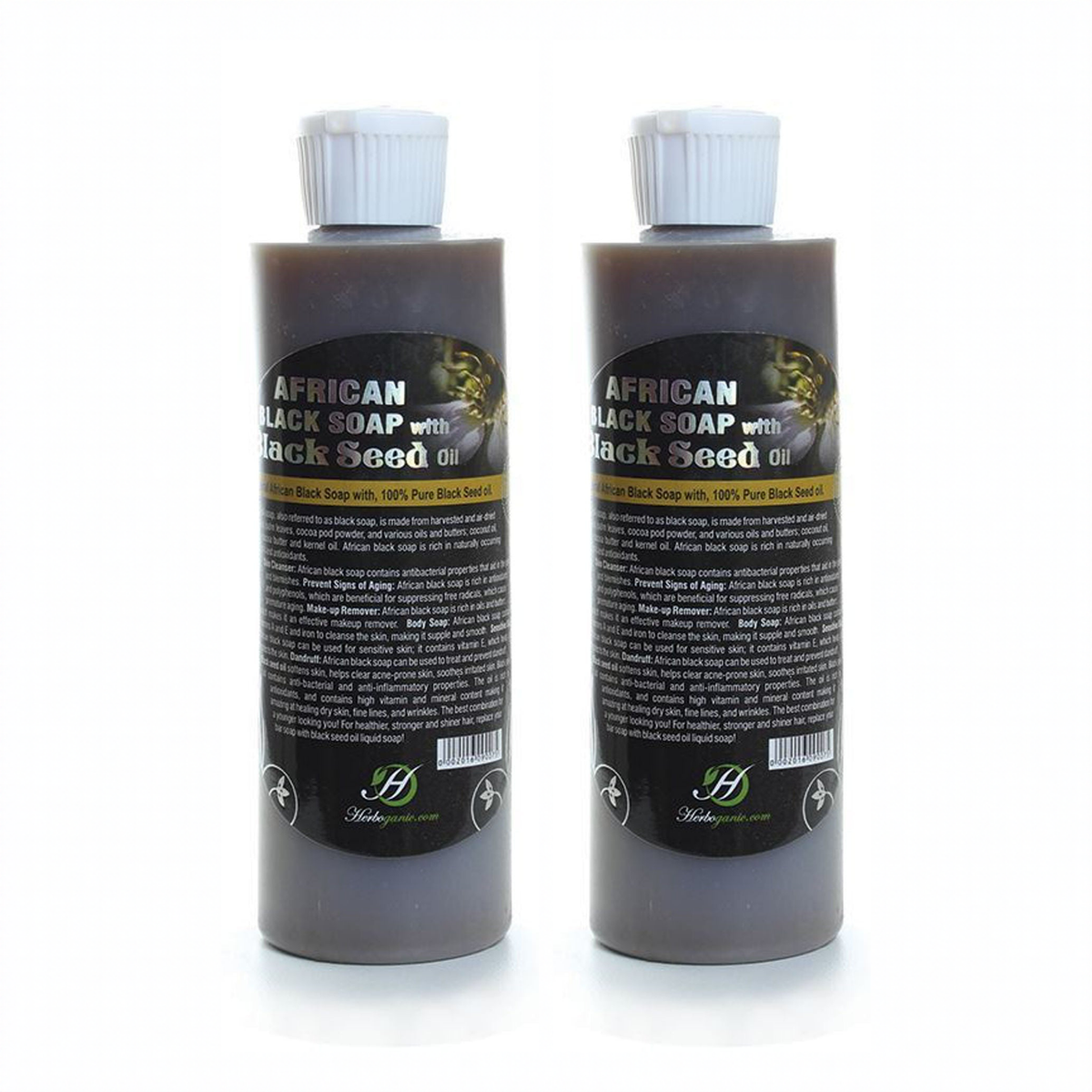 Black Seed Oil Liquid Black Soap pack of 2 bottles
