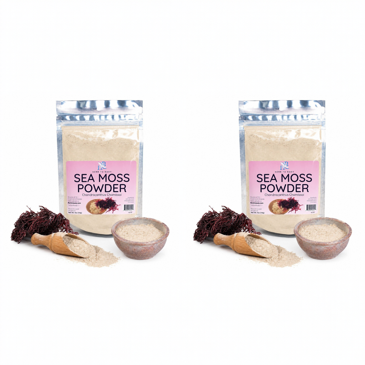 Irish Sea Moss Powder 4 oz pack of 2 pouches