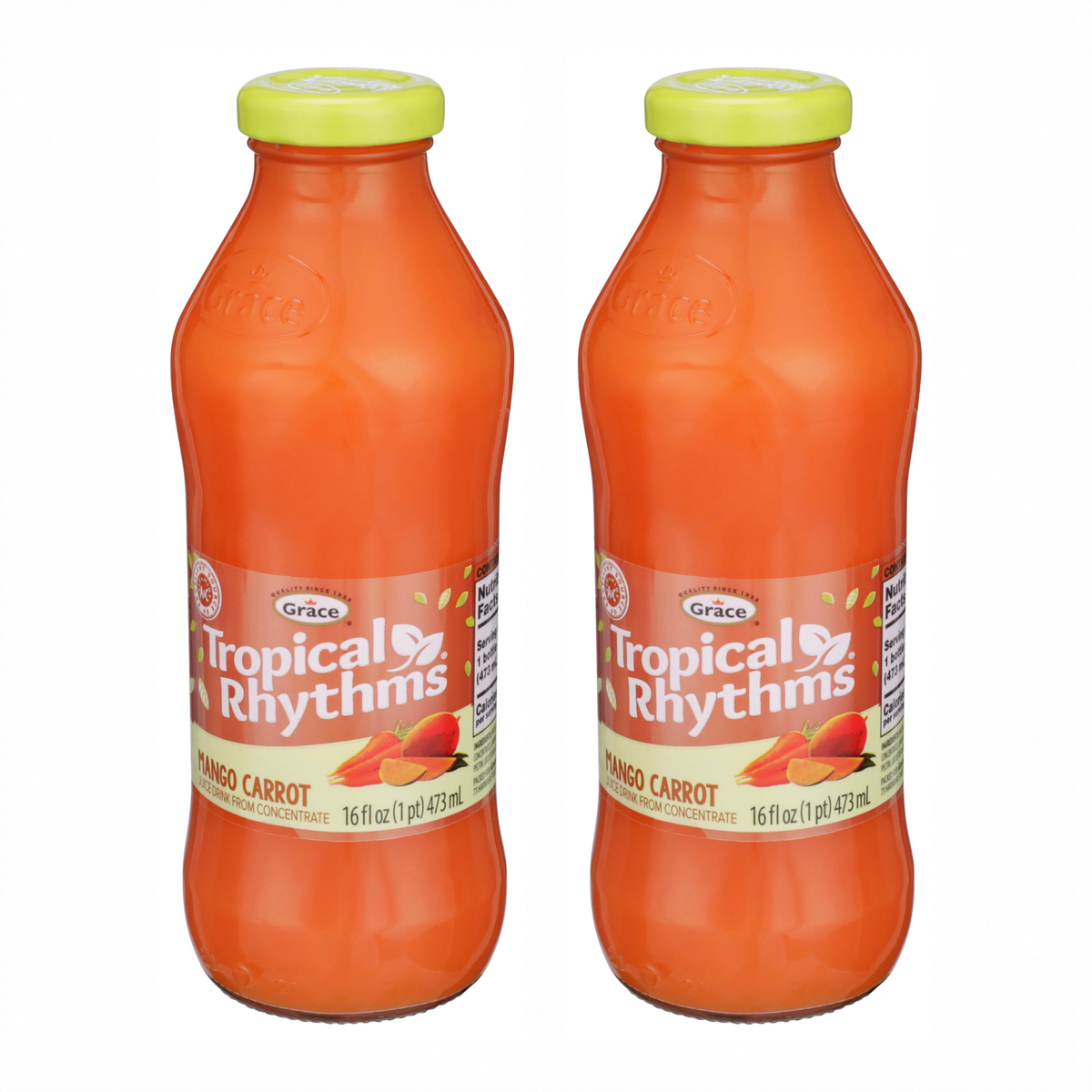 Tropical Rhythms Mango Carrot pack of 2 bottles