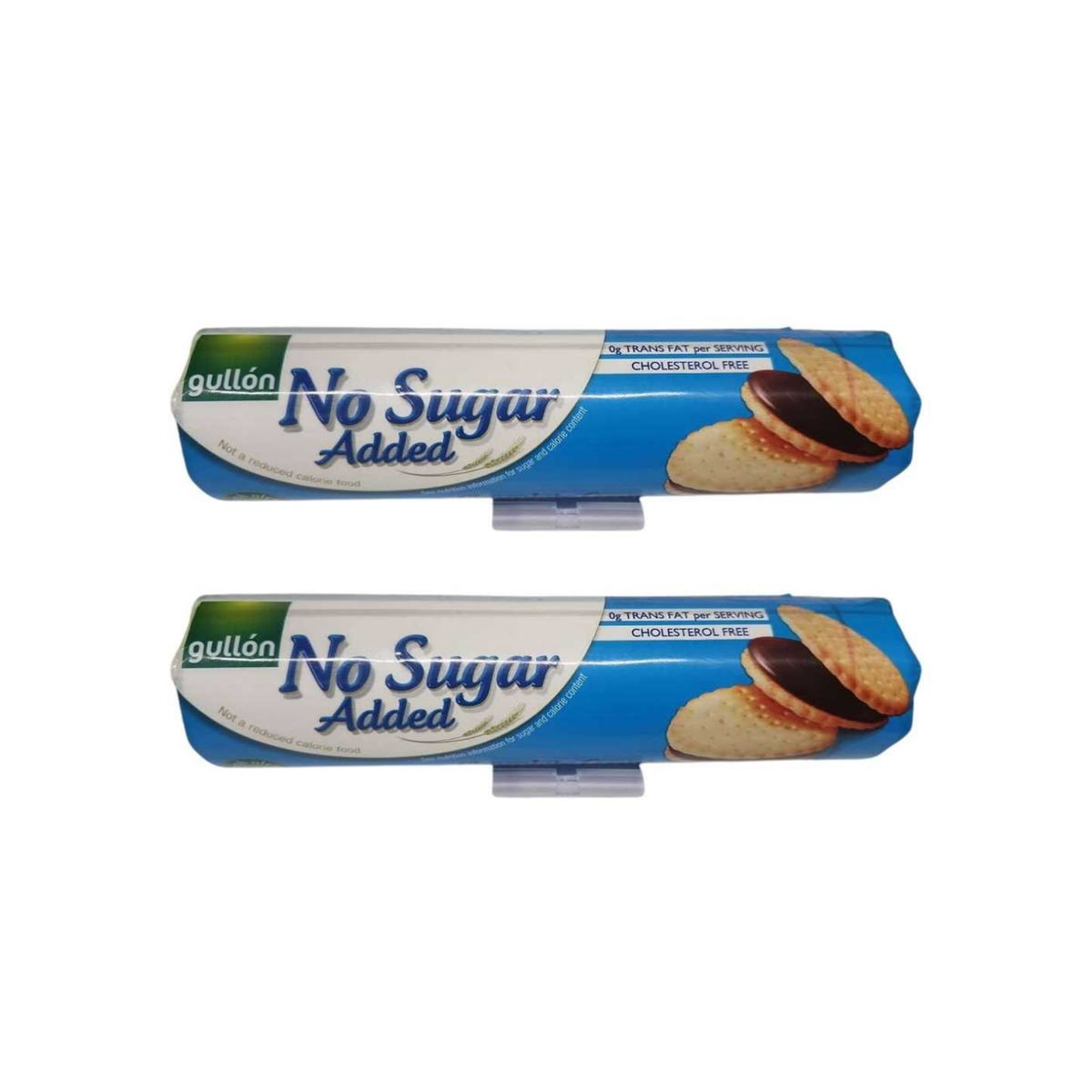 Gullon no added sugar chocolate sandwich biscuits pack of 2 rolls