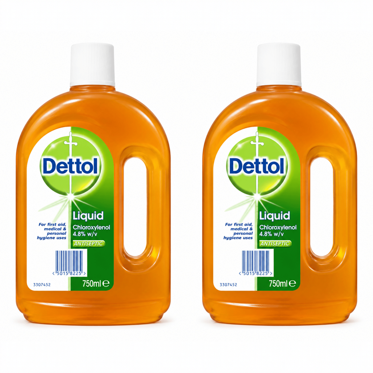 Dettol Antiseptic Liquid 750ml pack of 2 bottles