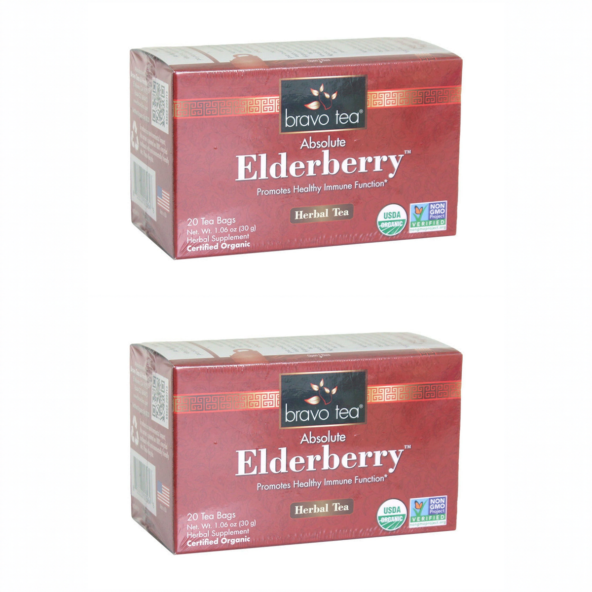 Absolute Elderberry Tea 20 bags, pack of 2 boxes