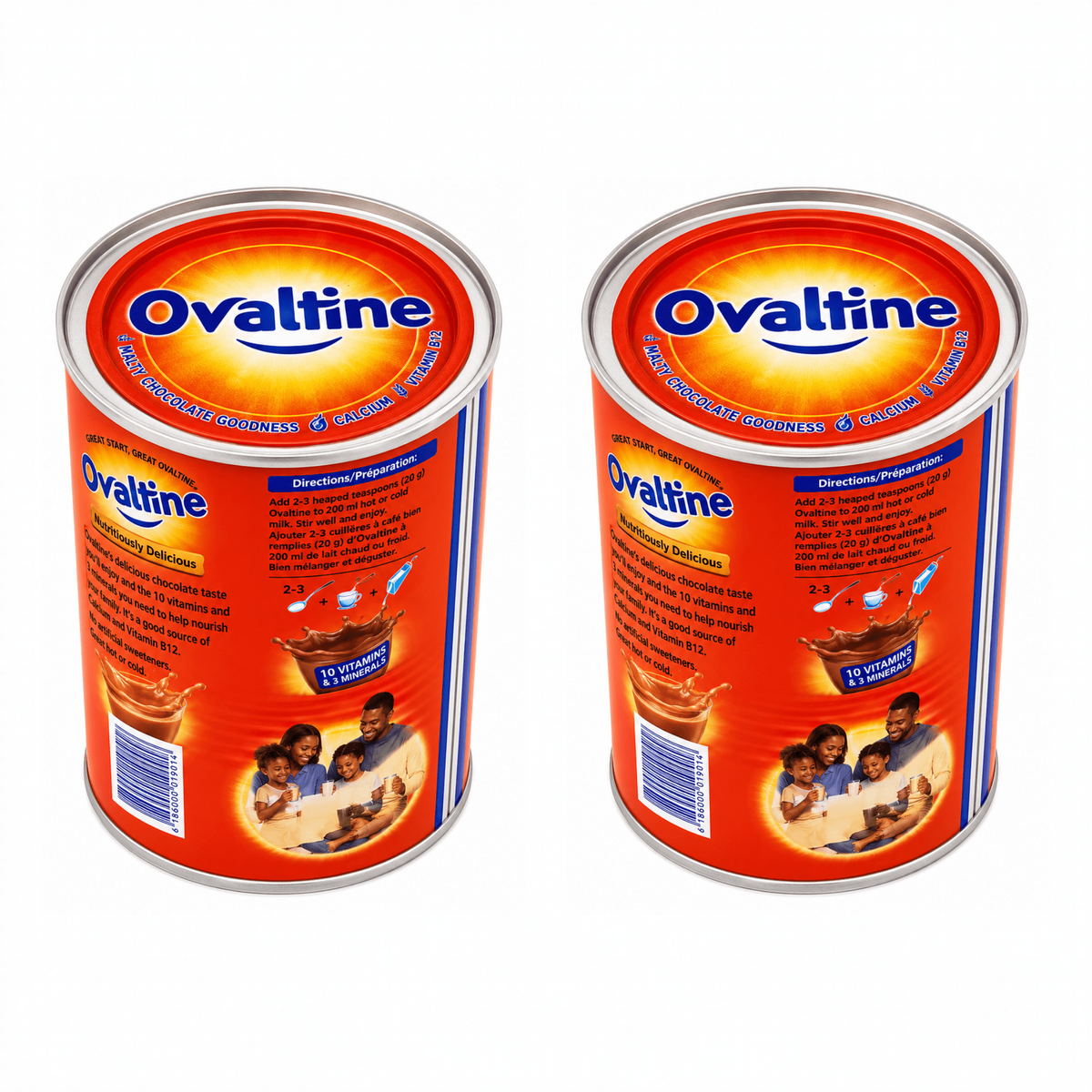Ovaltine 400g pack of 2 cans
