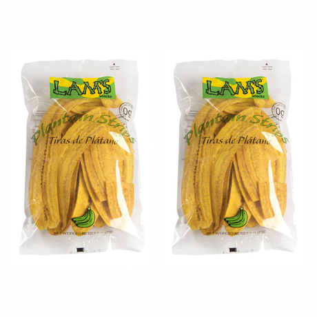 Lam's Plantain Chips pack of 2 bags