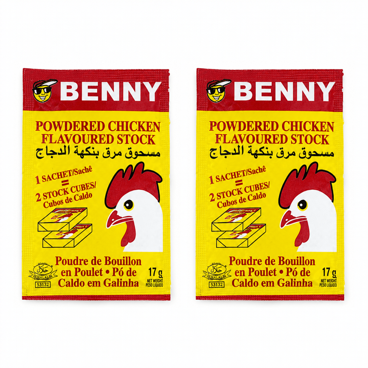 Benny Chicken Stock 17g pack of 2 sachets