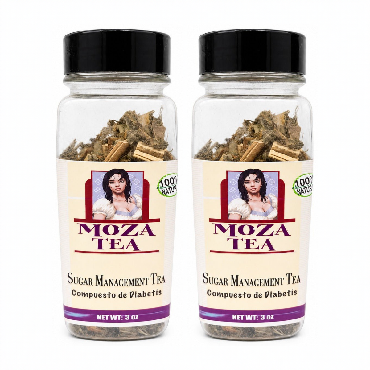 Moza Herbal Tea pack of 2 jars
