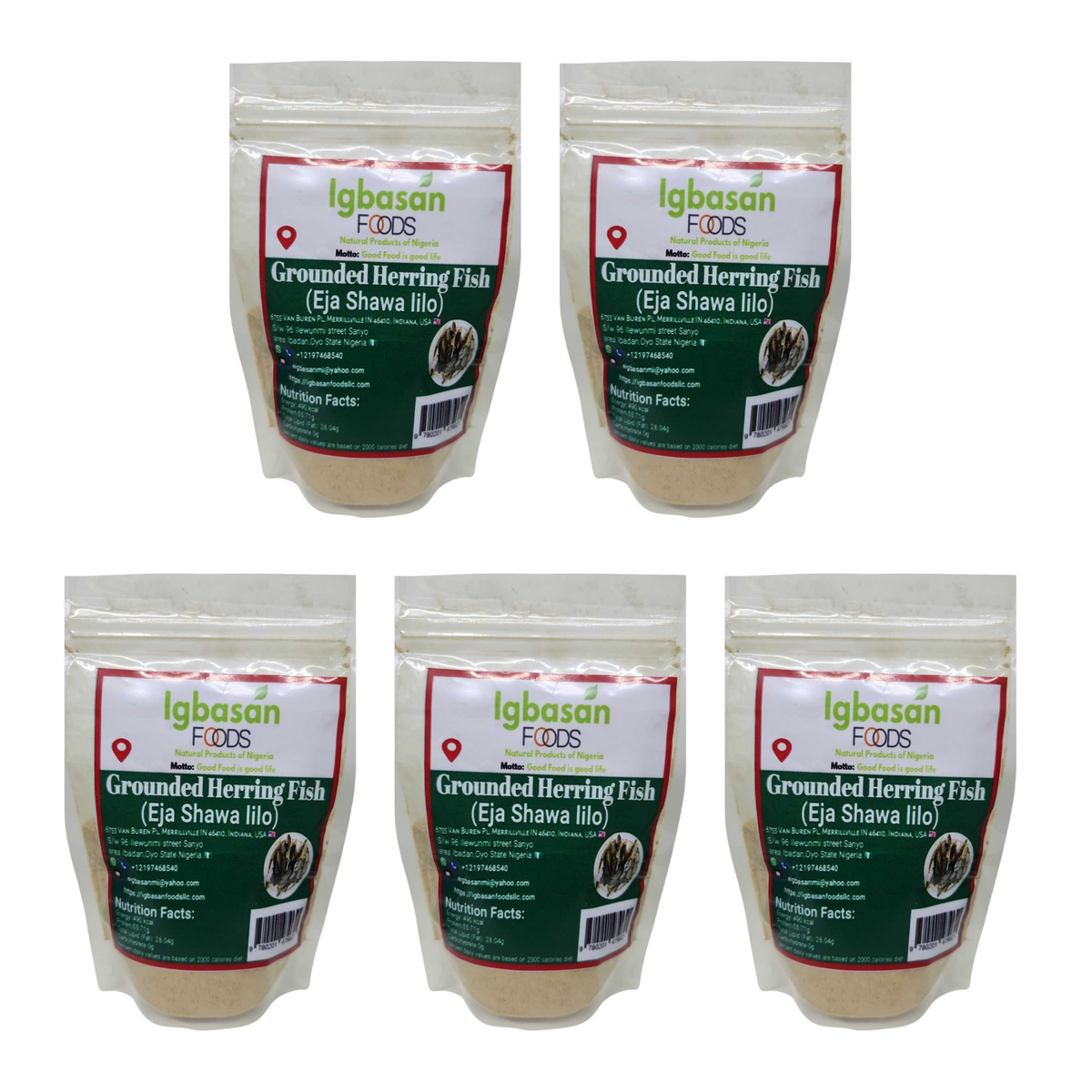 Grounded Herring Fish Eja Shawa Lilo pack of 5 bags