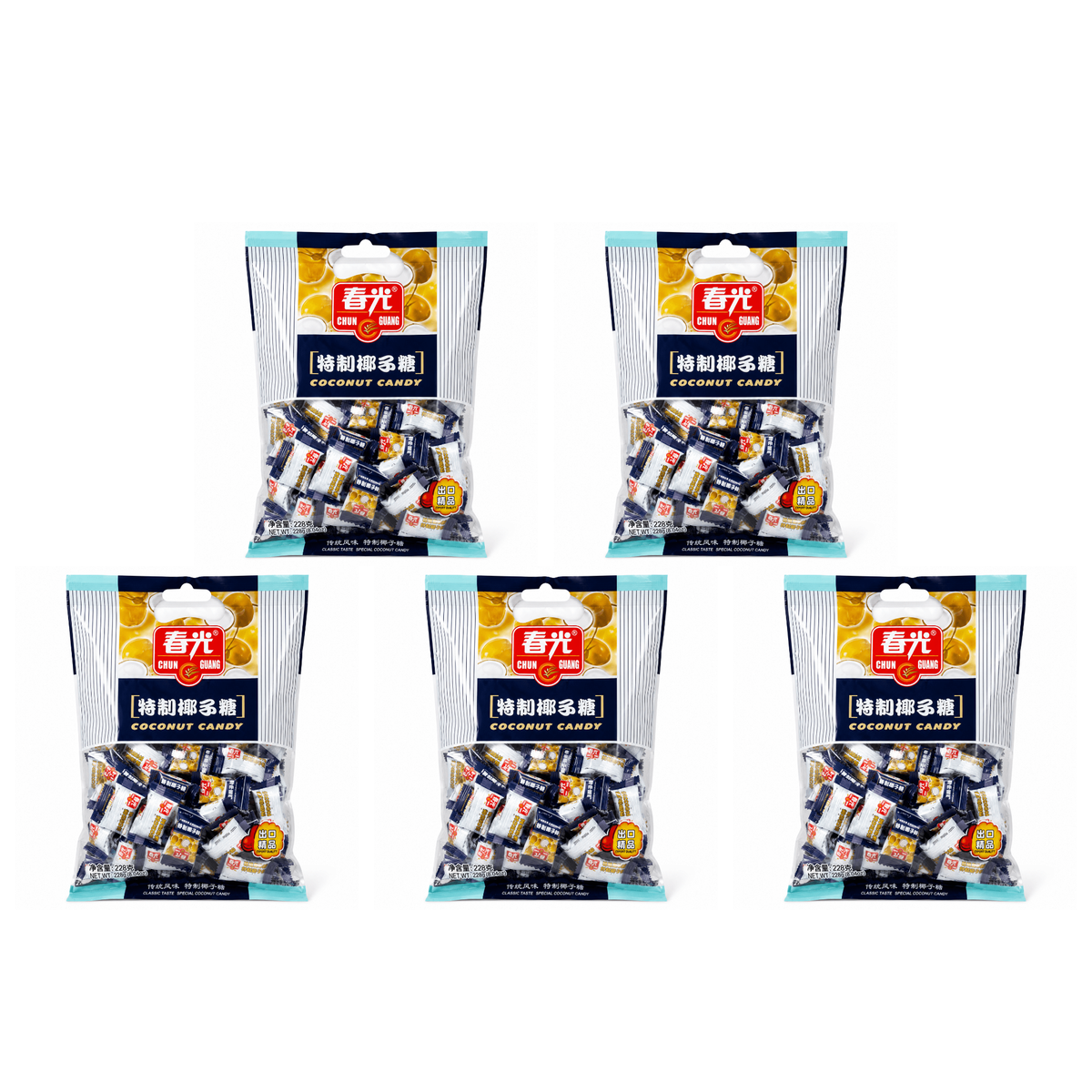 Chun Guang Coconut Candy pack of 5 bags