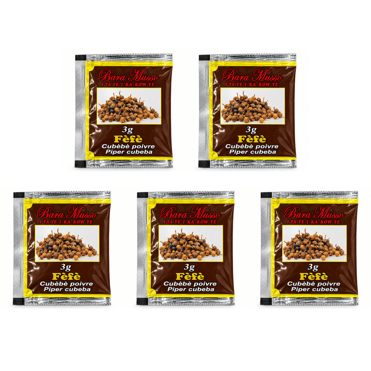 Bara Musso Fèfè / 1 pack of 5 sachets, Bara Musso Fèfè seasoning, save 4%