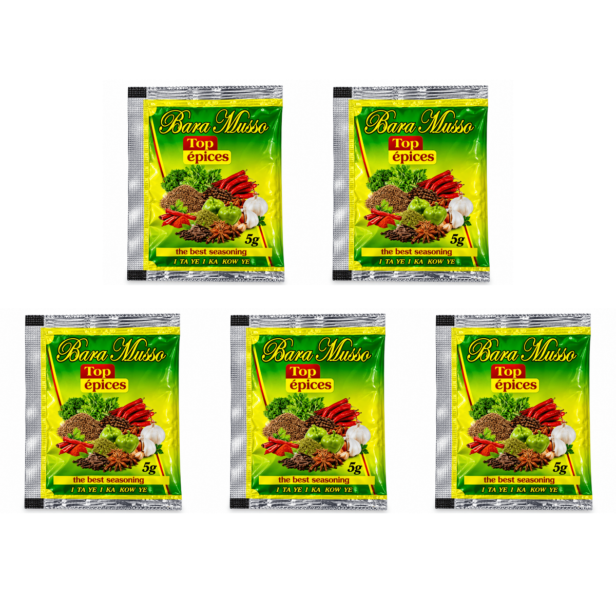 The best seasoning / 1 pack of 5 sachets, Bara Musso the best seasoning, save 4%