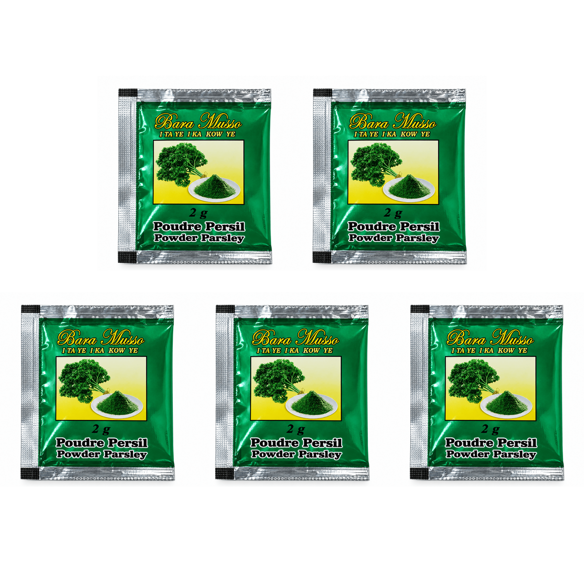 Parsley powder / 1 pack of 5 sachets, Bara Musso parsley powder, save 4%
