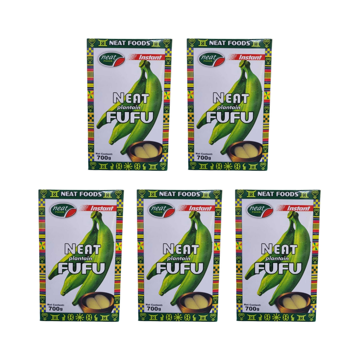 Neat Plantain Fufu 700g pack of 5 boxes