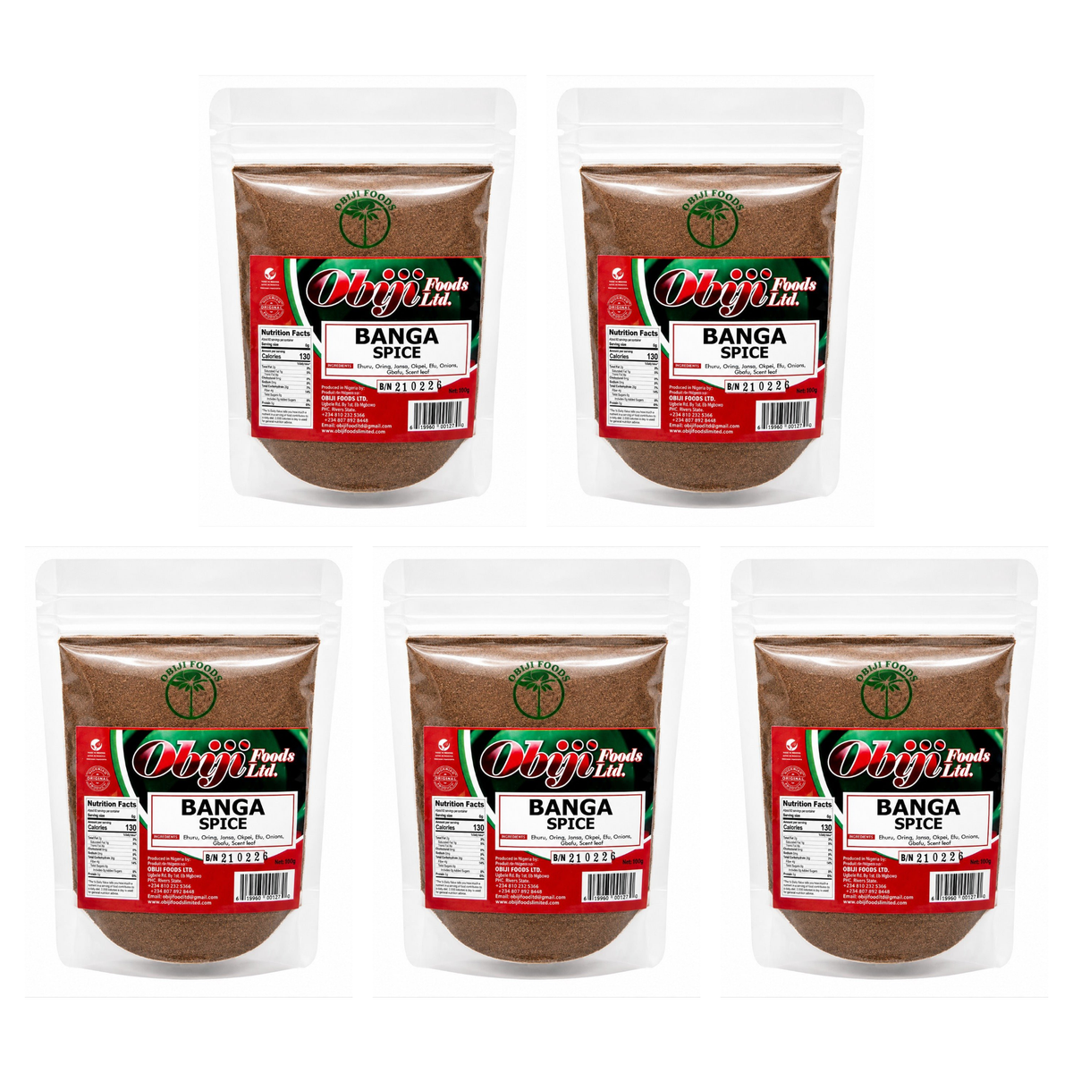 Banga Soup Spice 4oz pack of 5 bags