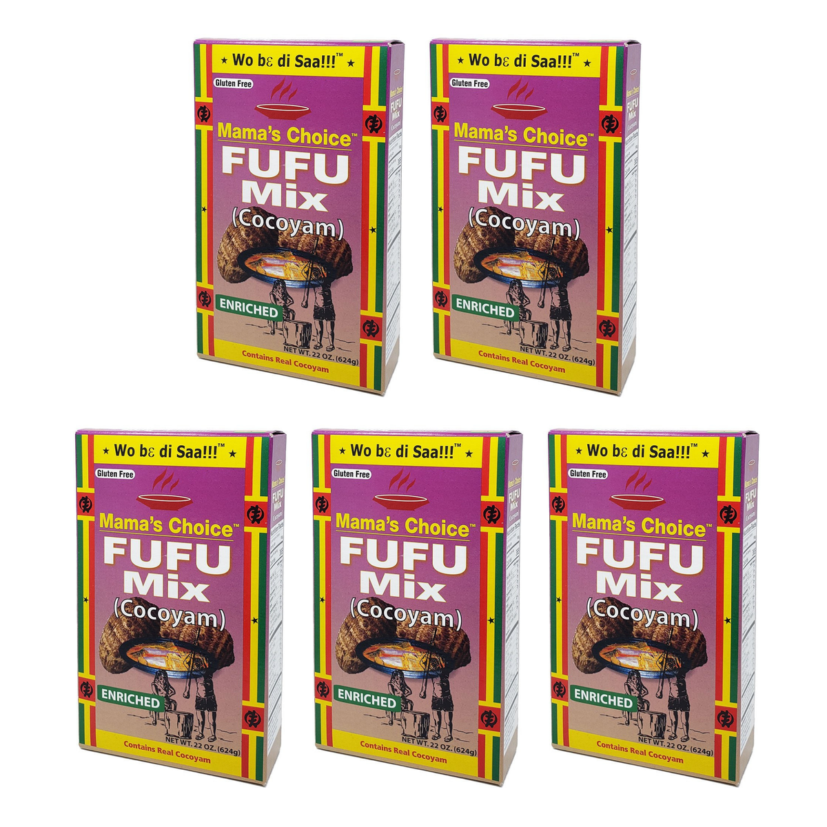 Mama's Choice Cocoyam Fufu pack of 5 boxes