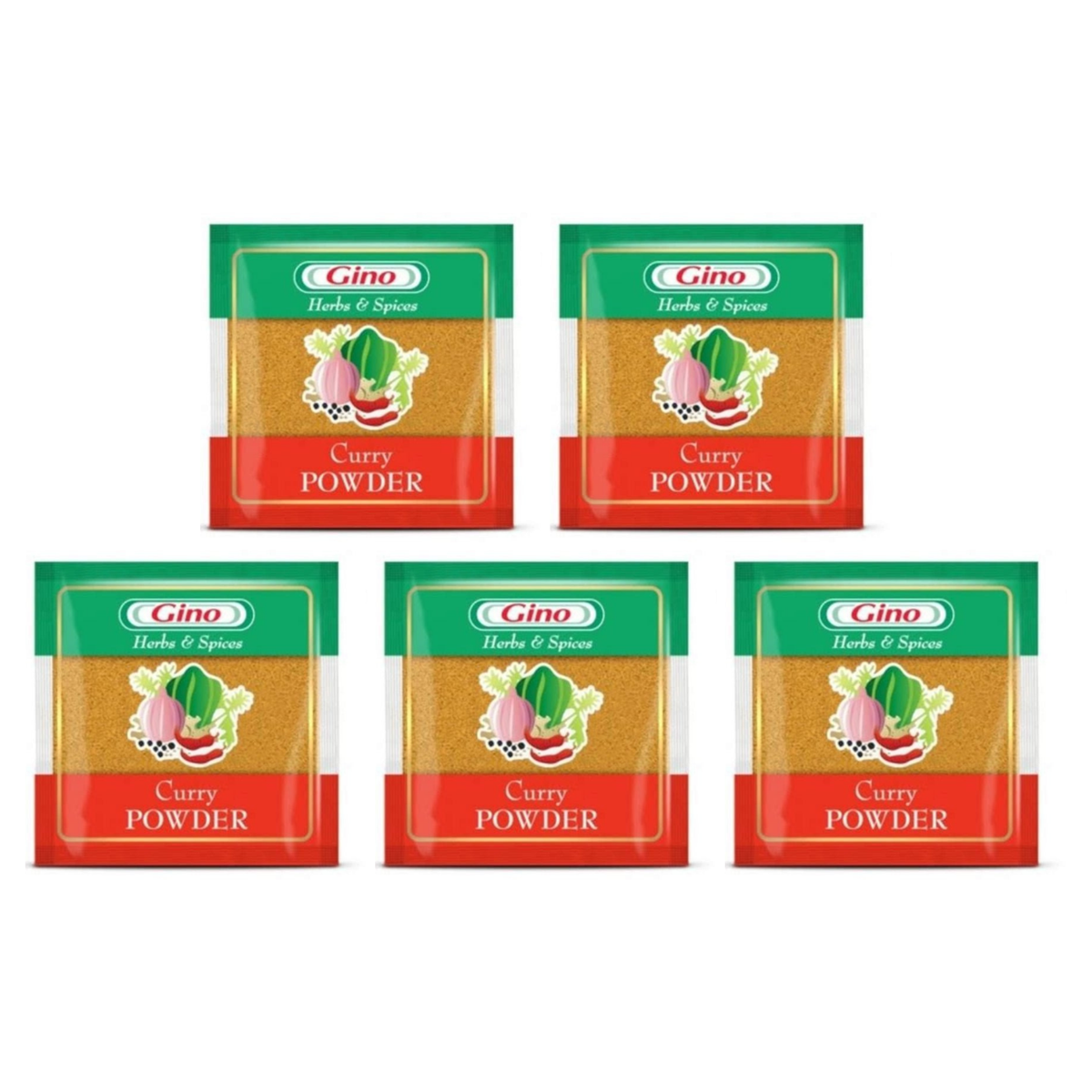Gino Curry Powder pack of 5 packs