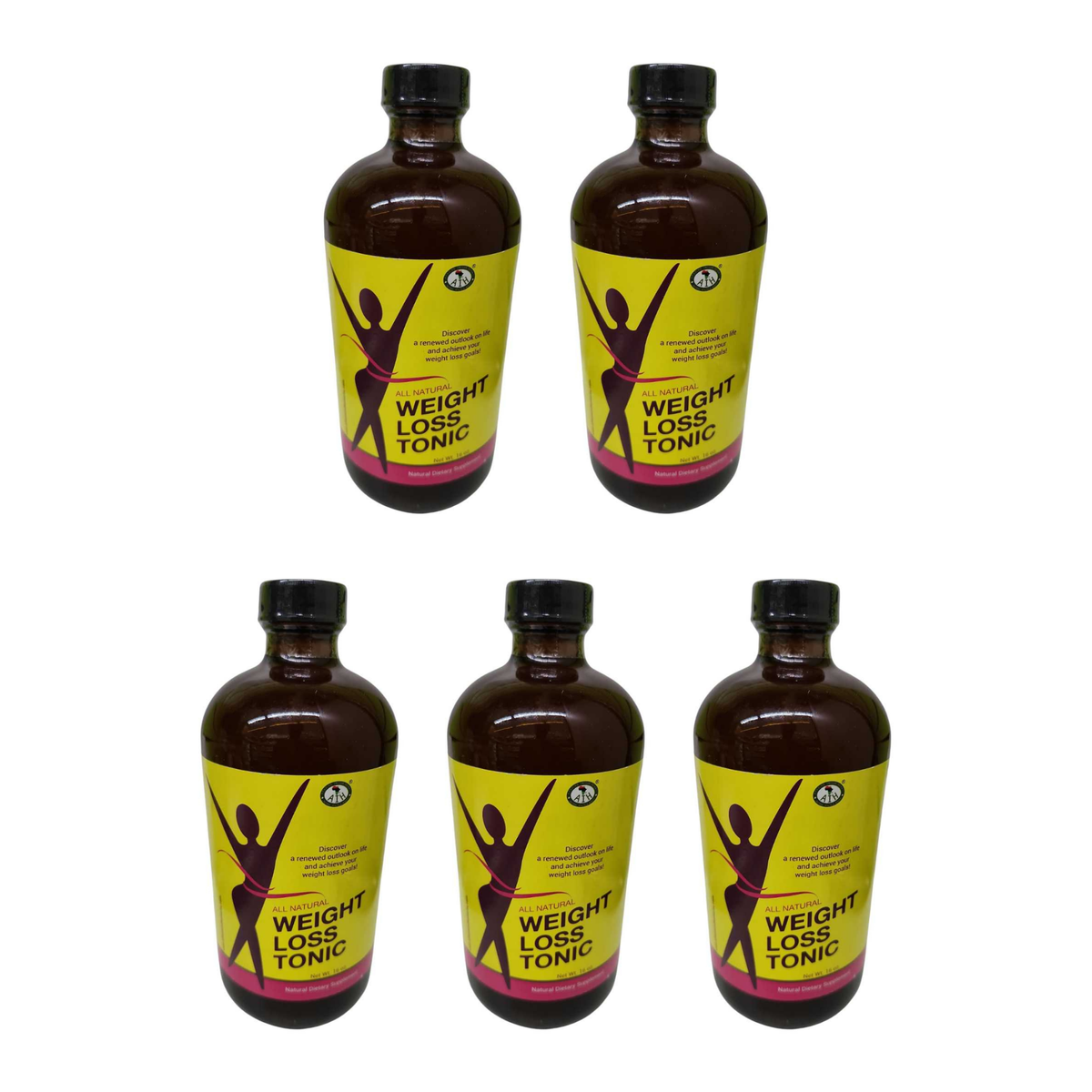 All Natural Herbal Tonic pack of 5 bottles