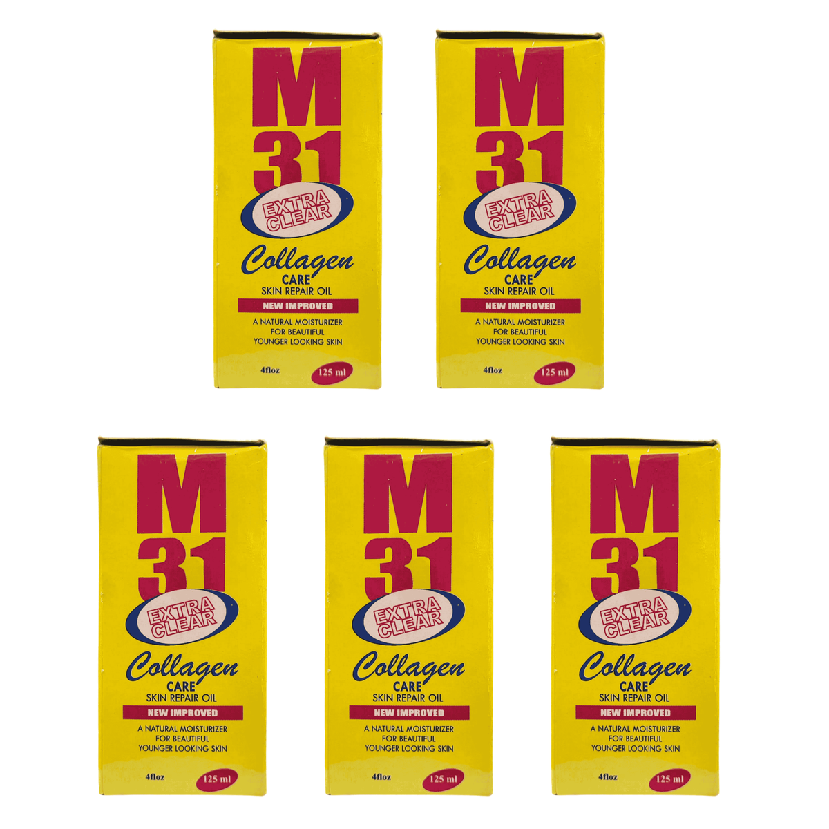 M31 Extra Clear Collagen Care Skin Repair Oil pack of 5 boxes
