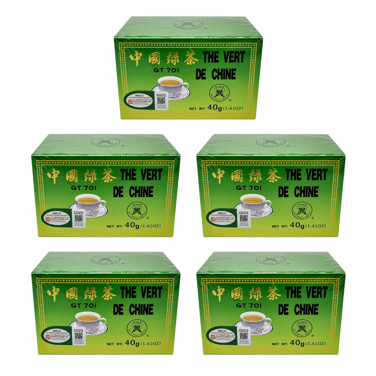 China Green Tea pack of 5 boxes