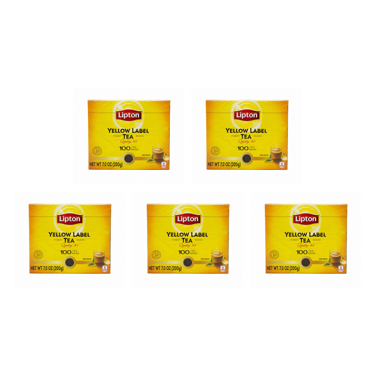 Lipton Yellow Label Tea pack of 5 boxes
