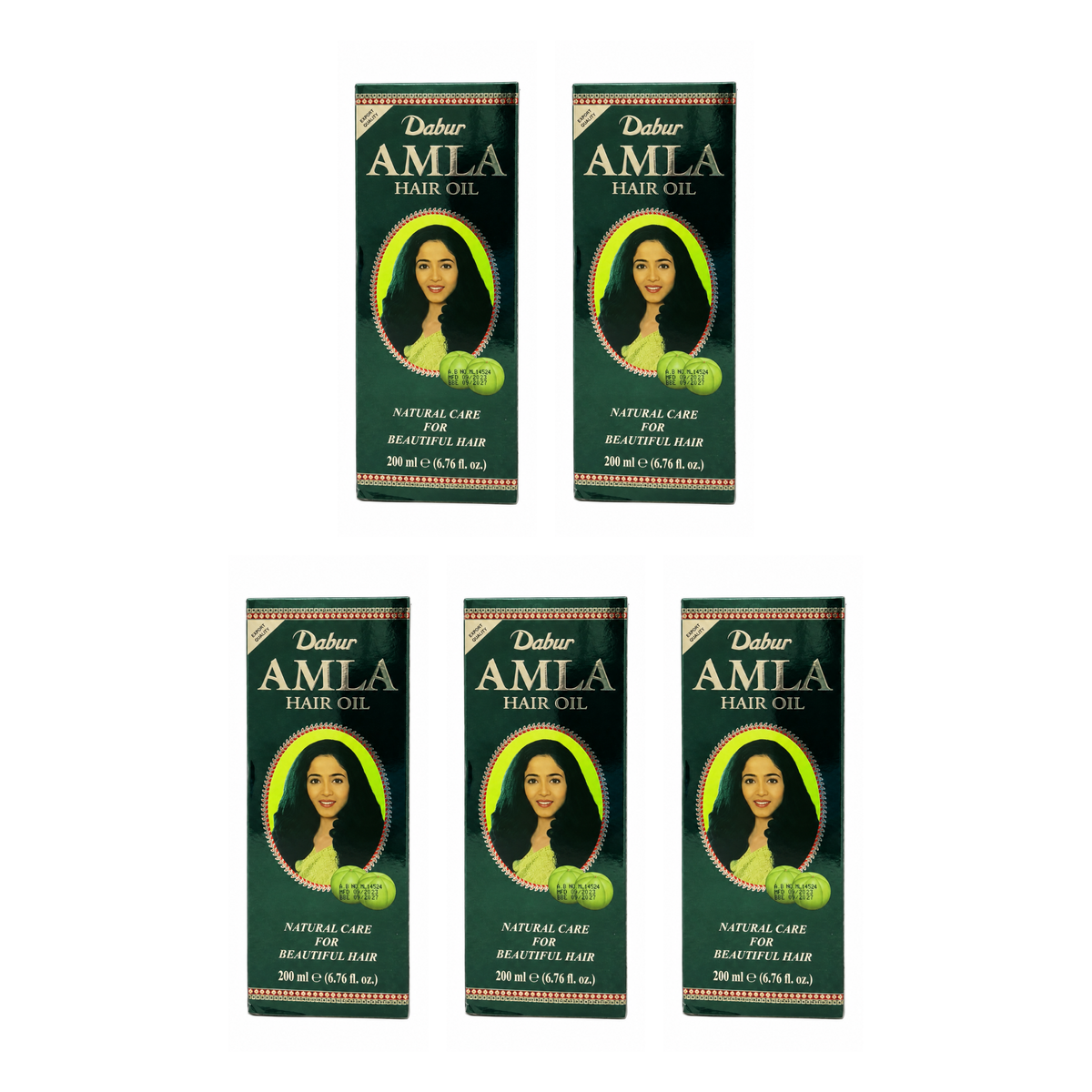 Dabur Amla Hair Oil pack of 5 bottles